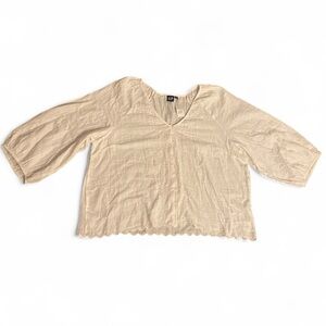 GAP Boho Embroidered Blouse — Ivory — Size XXL, NWT, $32 🤍
